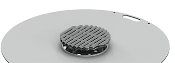 Feuerplatte mit Grillrost