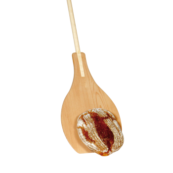 Brot- und Pizzaschieber mit Stiel oval 40 x 28 cm, mit Stiel 175 cm lang