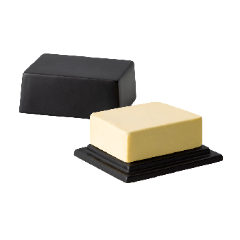 Butterdose schwarz, Keramik